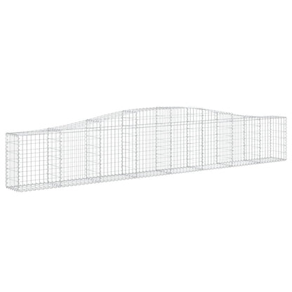 Schanskorf gewelfd 400x30x60/80 cm gegalvaniseerd ijzer 1 400 x 30 x 60/80 cm