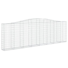 Schanskorf gewelfd 400x30x120/140 cm gegalvaniseerd ijzer 1 400 x 30 x 120/140 cm