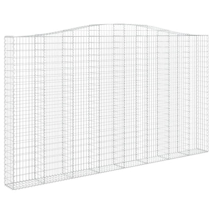 Schanskorf gewelfd 400x30x220/240 cm gegalvaniseerd ijzer 1 400 x 30 x 220/240 cm