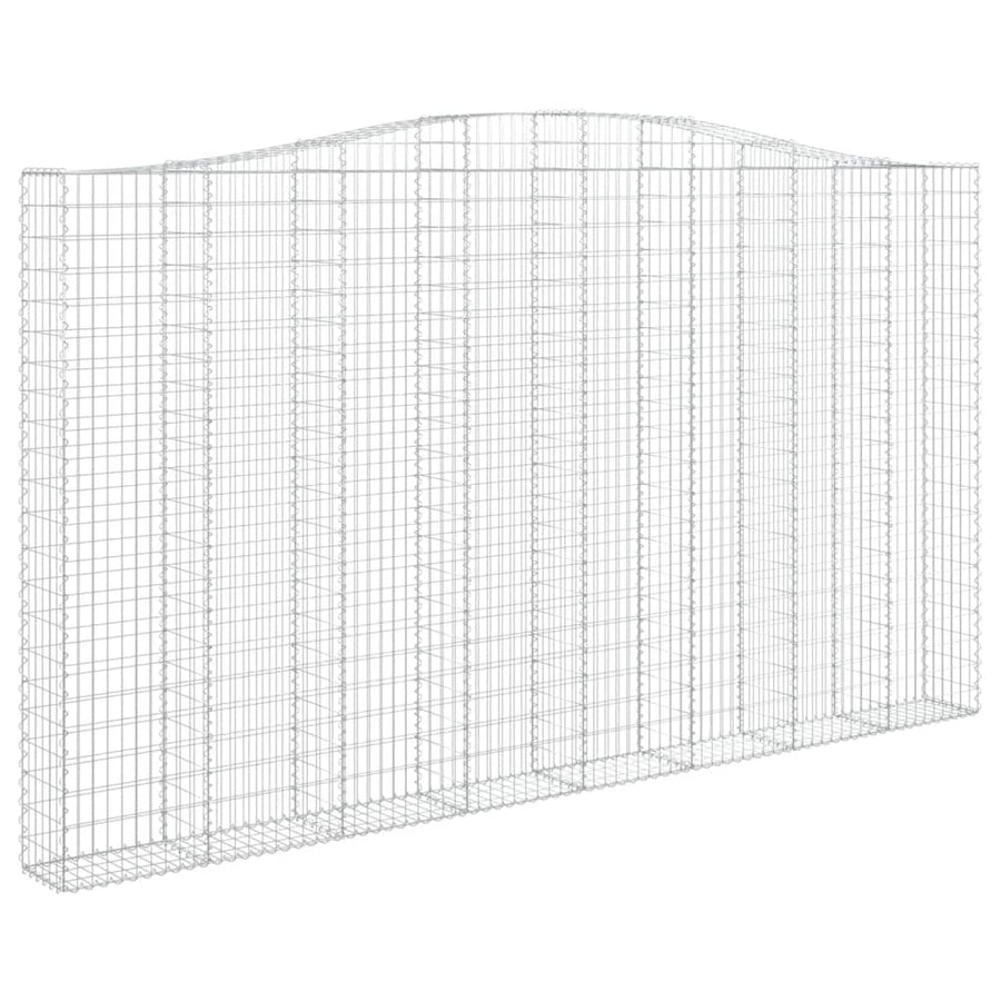Schanskorf gewelfd 400x30x220/240 cm gegalvaniseerd ijzer 1 400 x 30 x 220/240 cm
