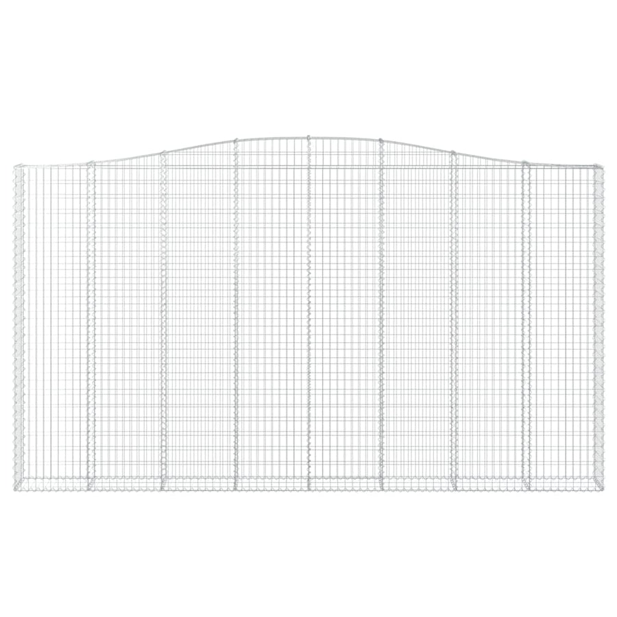 Schanskorf gewelfd 400x30x220/240 cm gegalvaniseerd ijzer 1 400 x 30 x 220/240 cm