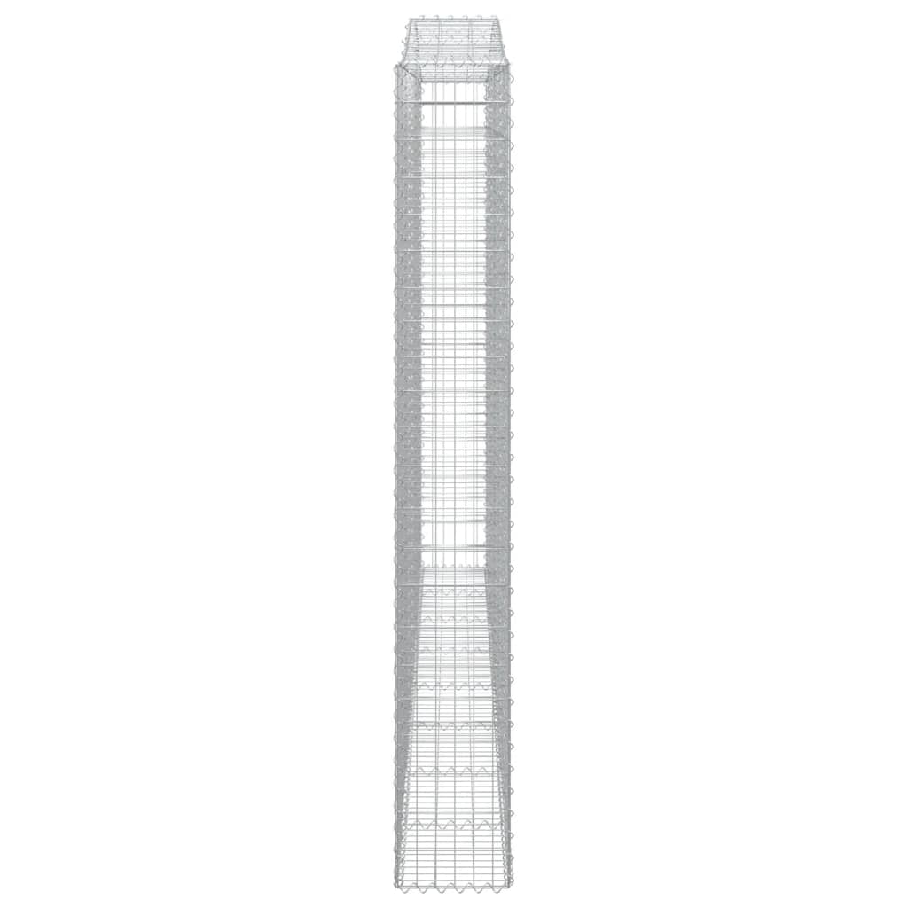 Schanskorf gewelfd 400x30x220/240 cm gegalvaniseerd ijzer 1 400 x 30 x 220/240 cm