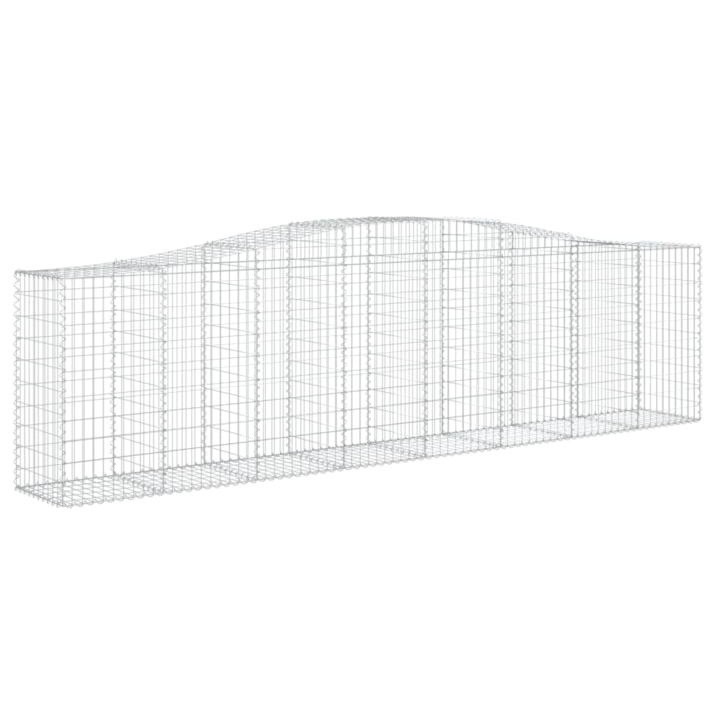 Schanskorf gewelfd 400x50x100/120 cm gegalvaniseerd ijzer 1 400 x 50 x 100/120 cm