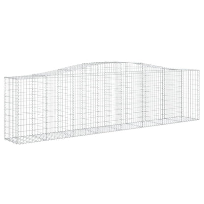 Schanskorf gewelfd 400x50x100/120 cm gegalvaniseerd ijzer 1 400 x 50 x 100/120 cm