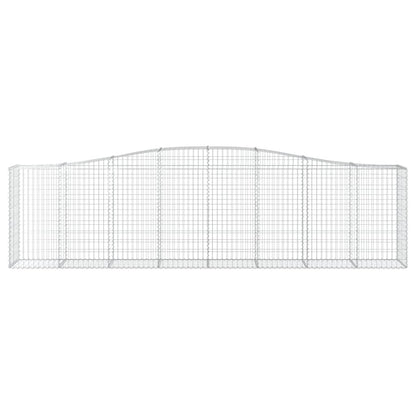 Schanskorf gewelfd 400x50x100/120 cm gegalvaniseerd ijzer 1 400 x 50 x 100/120 cm