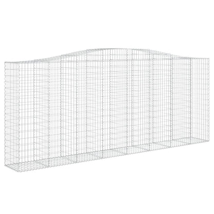Schanskorf gewelfd 400x50x160/180 cm gegalvaniseerd ijzer 1 400 x 50 x 160/180 cm
