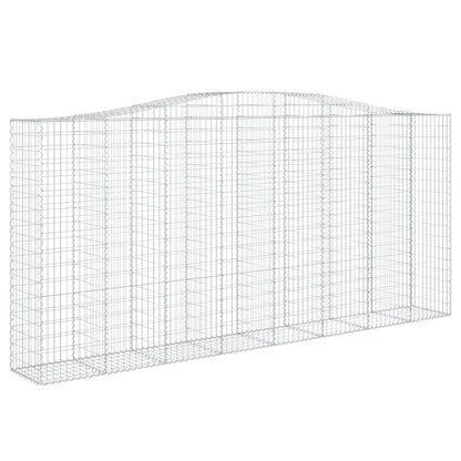 Schanskorf gewelfd 400x50x180/200 cm gegalvaniseerd ijzer 1 400 x 50 x 180/200 cm