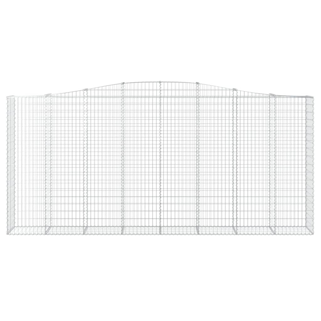 Schanskorf gewelfd 400x50x180/200 cm gegalvaniseerd ijzer 1 400 x 50 x 180/200 cm