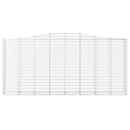 Schanskorf gewelfd 400x50x180/200 cm gegalvaniseerd ijzer 1 400 x 50 x 180/200 cm