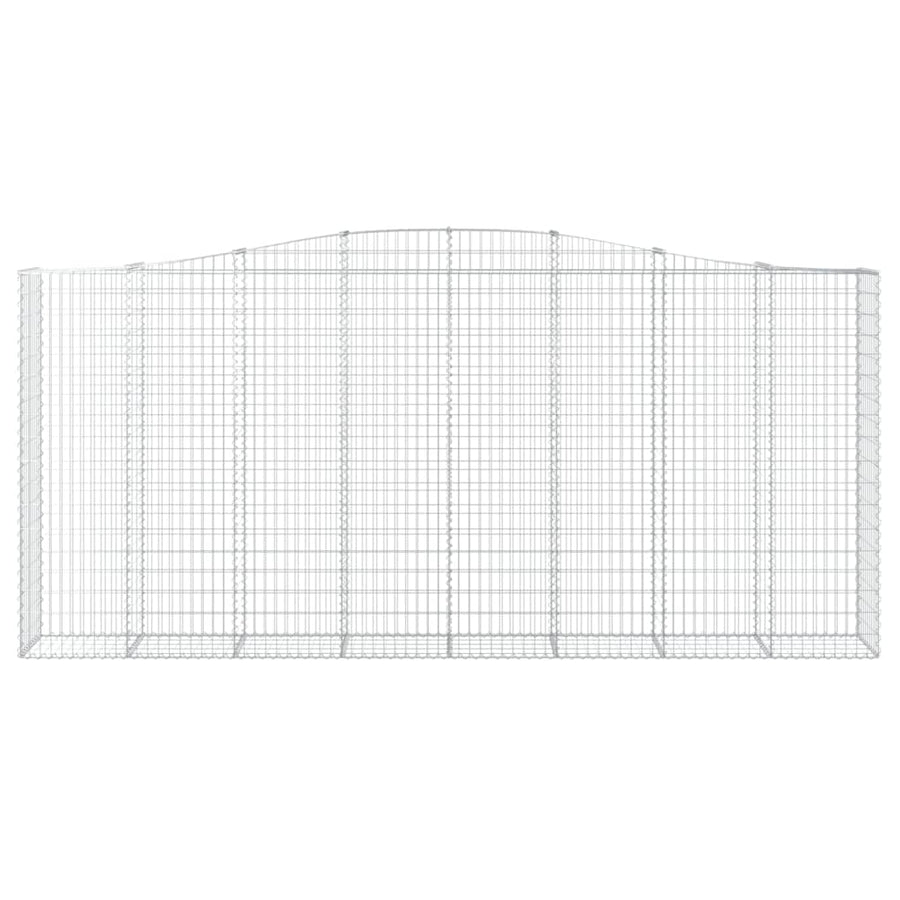 Schanskorf gewelfd 400x50x180/200 cm gegalvaniseerd ijzer 1 400 x 50 x 180/200 cm
