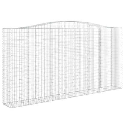 Schanskorf gewelfd 400x50x200/220 cm gegalvaniseerd ijzer 1 400 x 50 x 200/220 cm