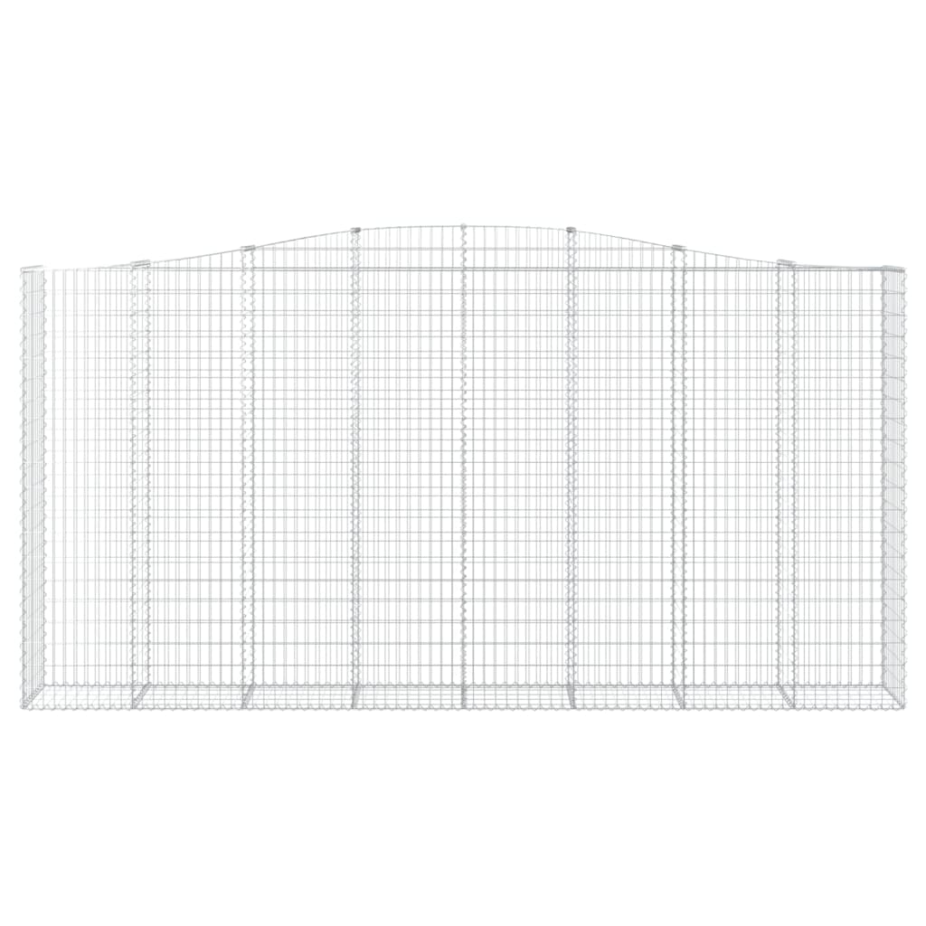 Schanskorf gewelfd 400x50x200/220 cm gegalvaniseerd ijzer 1 400 x 50 x 200/220 cm
