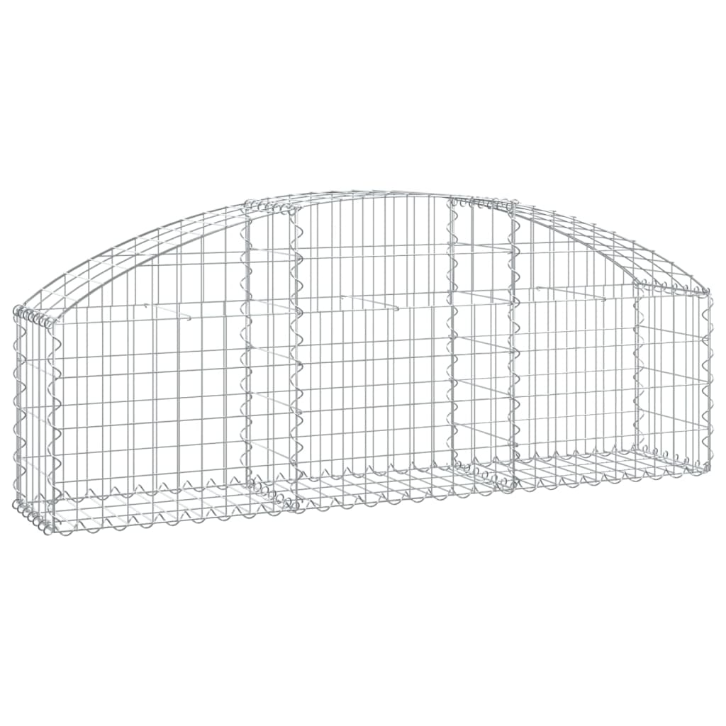 Schanskorf Gewelfd 150X30X40/60 Cm Gegalvaniseerd Ijzer