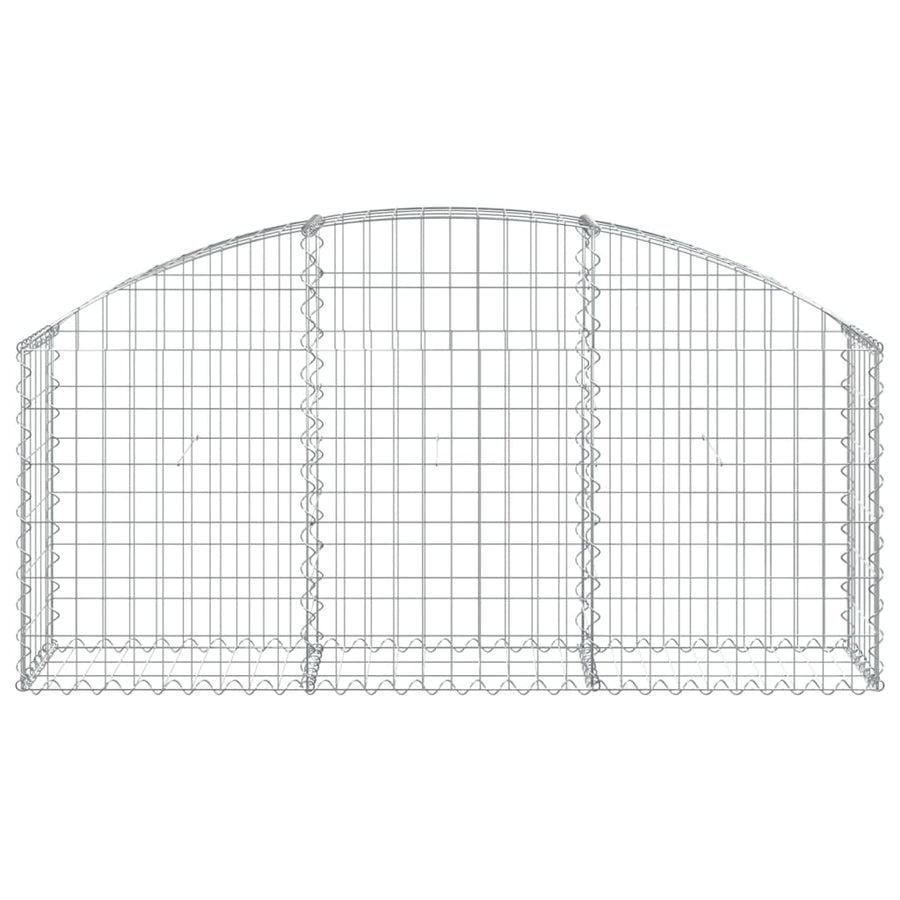 Schanskorf Gewelfd 150X30X60/80 Cm Gegalvaniseerd Ijzer
