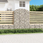 Gabion vaulted 150x30x200/220 cm galvanized iron