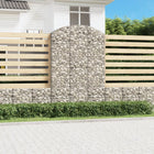 Gabion arch 150x50x220/240 cm galvanized iron