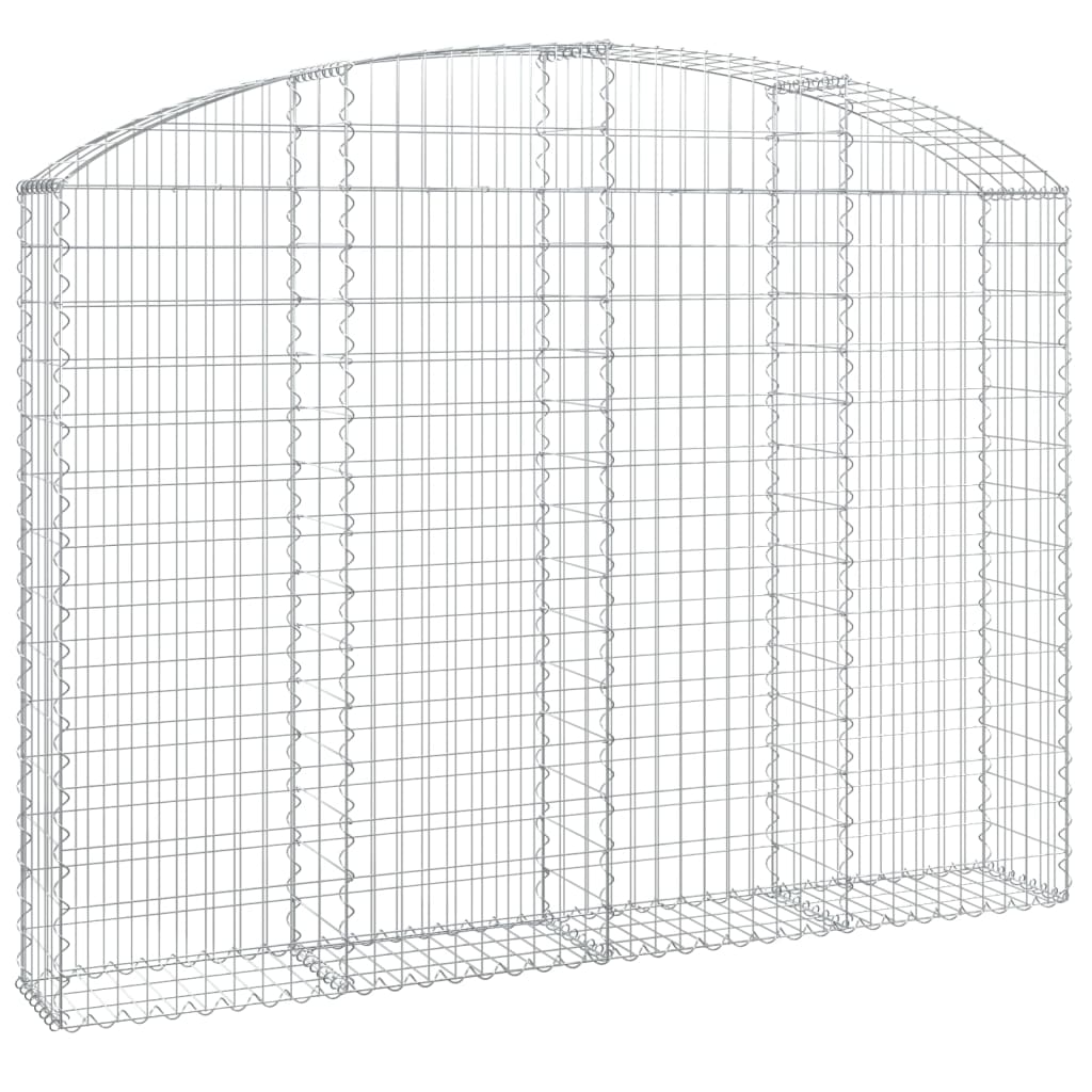 Schanskorf Gewelfd 200X30X140/160 Cm Gegalvaniseerd Ijzer 200 x 30 x 140/160 cm
