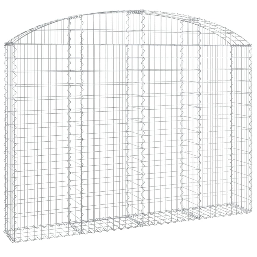 Schanskorf Gewelfd 200X30X140/160 Cm Gegalvaniseerd Ijzer 200 x 30 x 140/160 cm