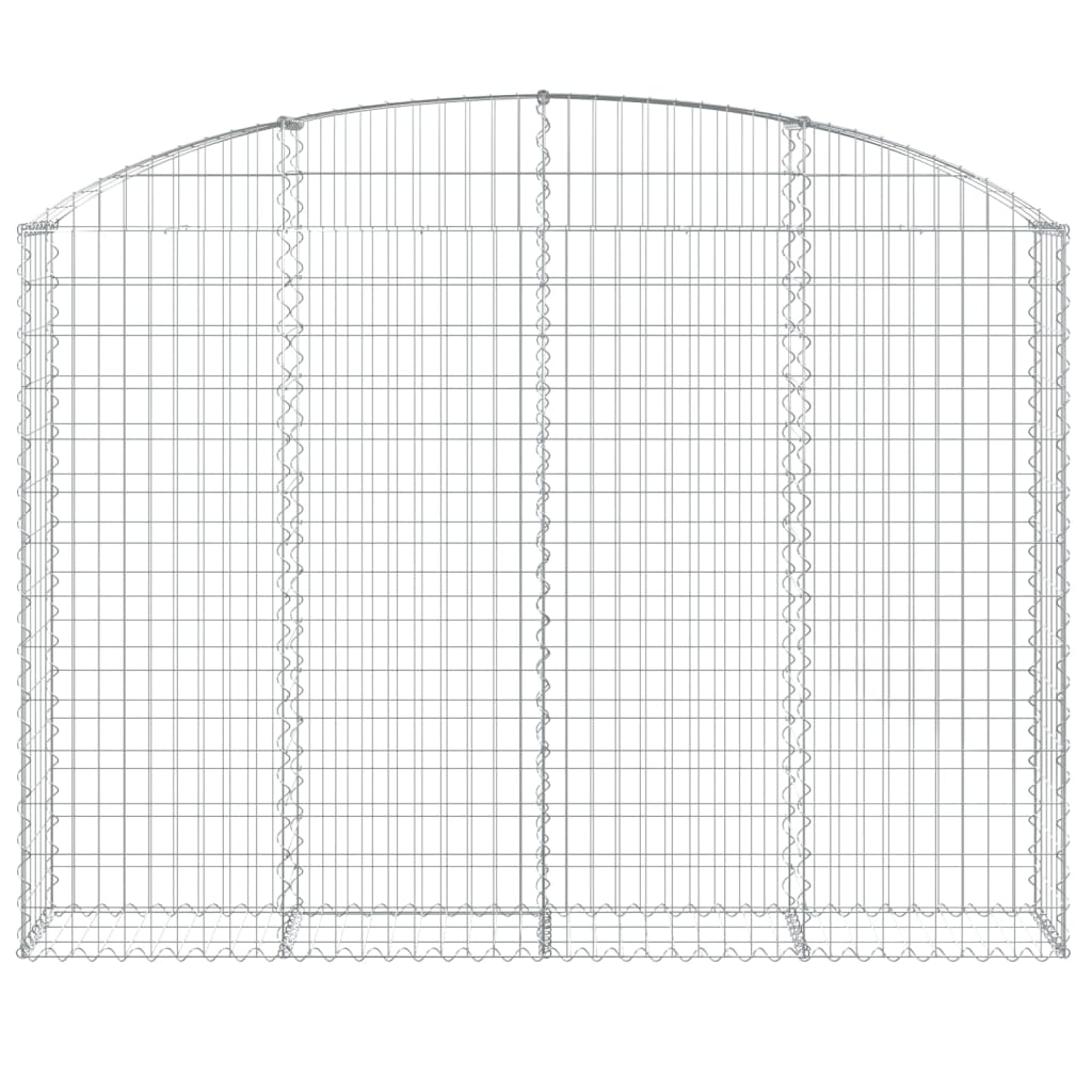 Schanskorf Gewelfd 200X30X140/160 Cm Gegalvaniseerd Ijzer 200 x 30 x 140/160 cm