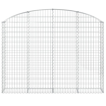 Schanskorf Gewelfd 200X30X140/160 Cm Gegalvaniseerd Ijzer 200 x 30 x 140/160 cm