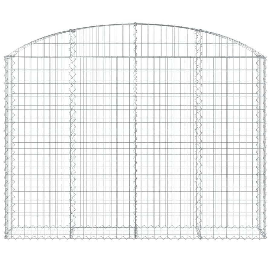 Schanskorf Gewelfd 200X30X140/160 Cm Gegalvaniseerd Ijzer 200 x 30 x 140/160 cm