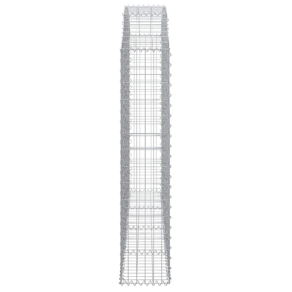 Schanskorf Gewelfd 200X30X140/160 Cm Gegalvaniseerd Ijzer 200 x 30 x 140/160 cm