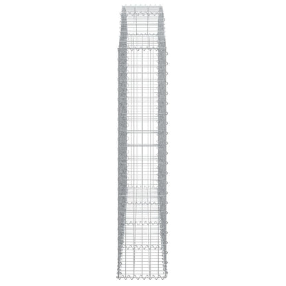 Schanskorf Gewelfd 200X30X140/160 Cm Gegalvaniseerd Ijzer 200 x 30 x 140/160 cm