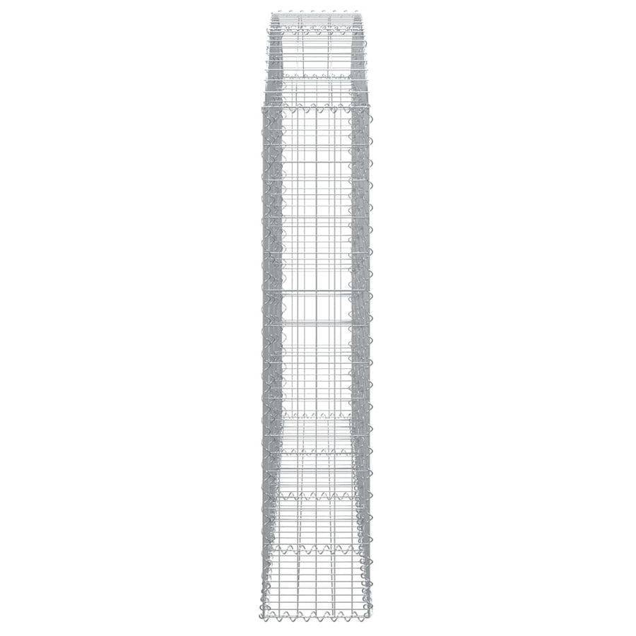 Schanskorf Gewelfd 200X30X140/160 Cm Gegalvaniseerd Ijzer 200 x 30 x 140/160 cm