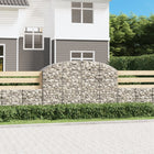 Gabion arched 200x50x120/140 cm galvanized iron