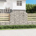 Gabion basket arched 200x50x160/180 cm galvanized iron