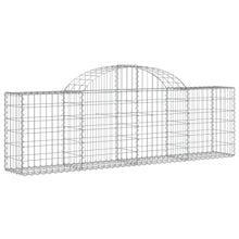 Schanskorf gewelfd 200x30x60/80 cm gegalvaniseerd ijzer 1 200 x 30 x 60/80 cm