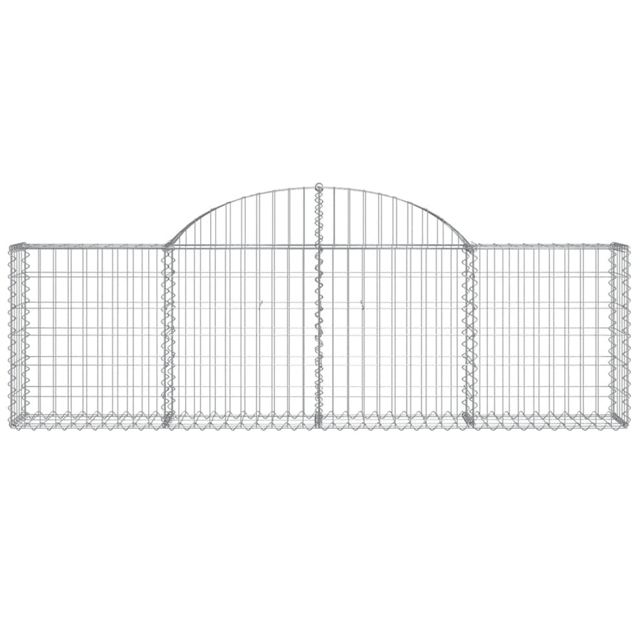 Schanskorf gewelfd 200x30x60/80 cm gegalvaniseerd ijzer 1 200 x 30 x 60/80 cm