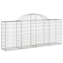Schanskorf gewelfd 200x30x80/100 cm gegalvaniseerd ijzer 1 200 x 30 x 80/100 cm