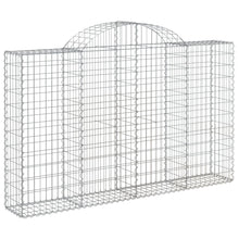 Schanskorf gewelfd 200x30x120/140 cm gegalvaniseerd ijzer 1 200 x 30 x 120/140 cm