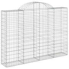Schanskorf gewelfd 200x30x140/160 cm gegalvaniseerd ijzer 1 200 x 30 x 140/160 cm