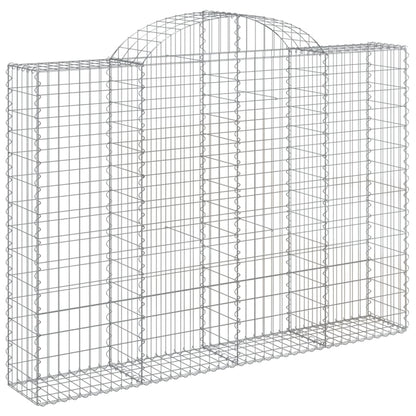 Schanskorf gewelfd 200x30x140/160 cm gegalvaniseerd ijzer 1 200 x 30 x 140/160 cm