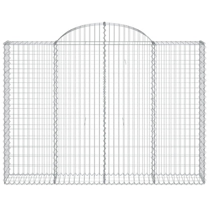 Schanskorf gewelfd 200x30x140/160 cm gegalvaniseerd ijzer 1 200 x 30 x 140/160 cm