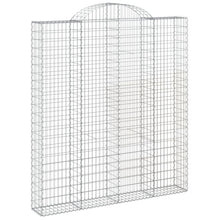 Schanskorf gewelfd 200x30x220/240 cm gegalvaniseerd ijzer 1 200 x 30 x 220/240 cm