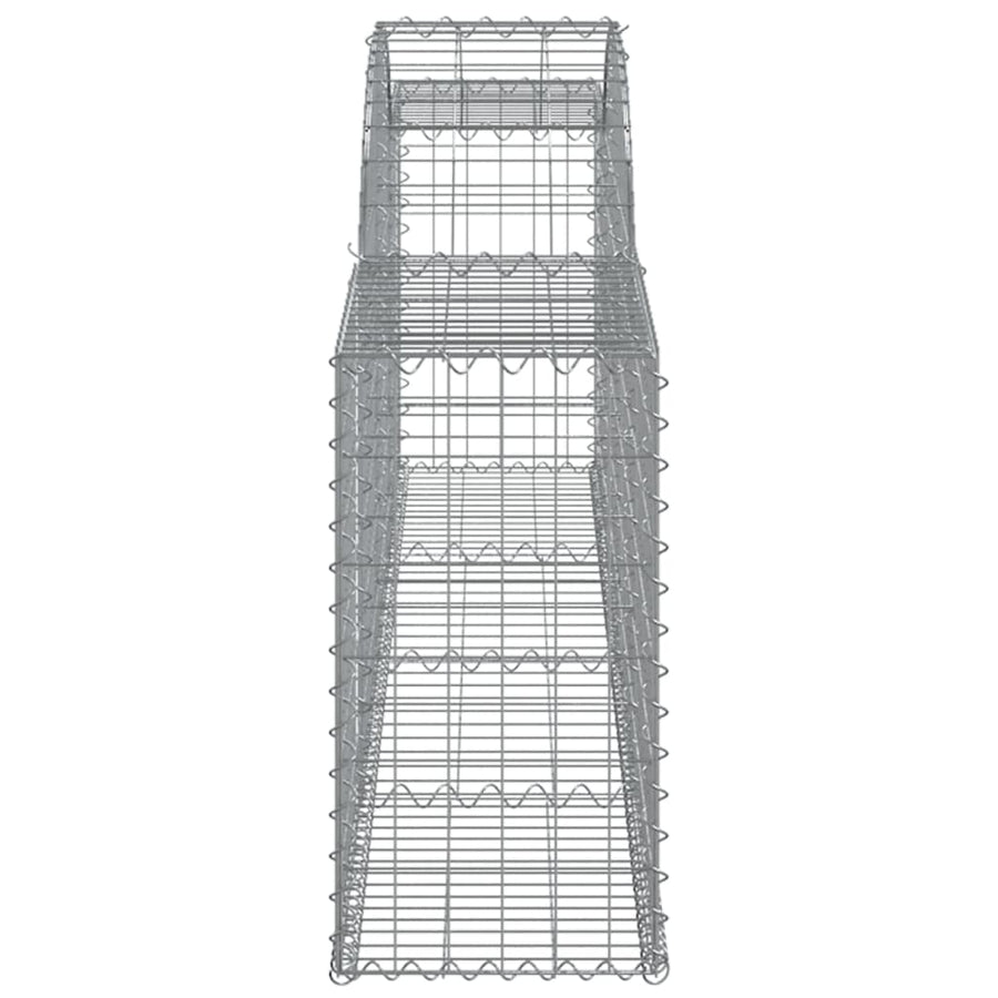 Schanskorf gewelfd 300x30x60/80 cm gegalvaniseerd ijzer 1 300 x 30 x 60/80 cm
