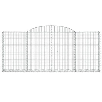 Schanskorf gewelfd 300x30x120/140 cm gegalvaniseerd ijzer 1 300 x 30 x 120/140 cm