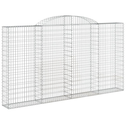 Schanskorf gewelfd 300x30x160/180 cm gegalvaniseerd ijzer 1 300 x 30 x 160/180 cm