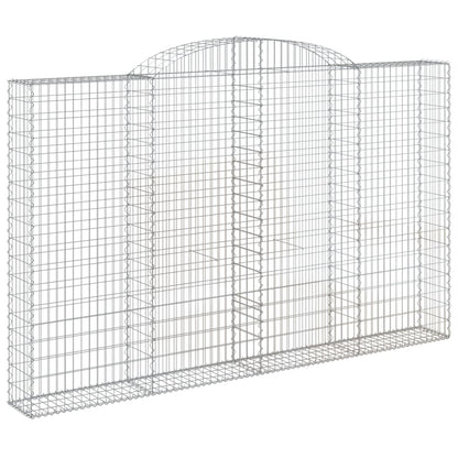 Schanskorf gewelfd 300x30x180/200 cm gegalvaniseerd ijzer 1 300 x 30 x 180/200 cm