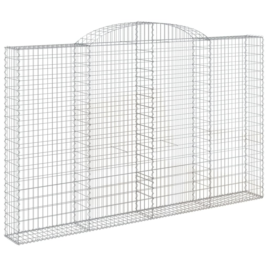 Schanskorf gewelfd 300x30x180/200 cm gegalvaniseerd ijzer 1 300 x 30 x 180/200 cm