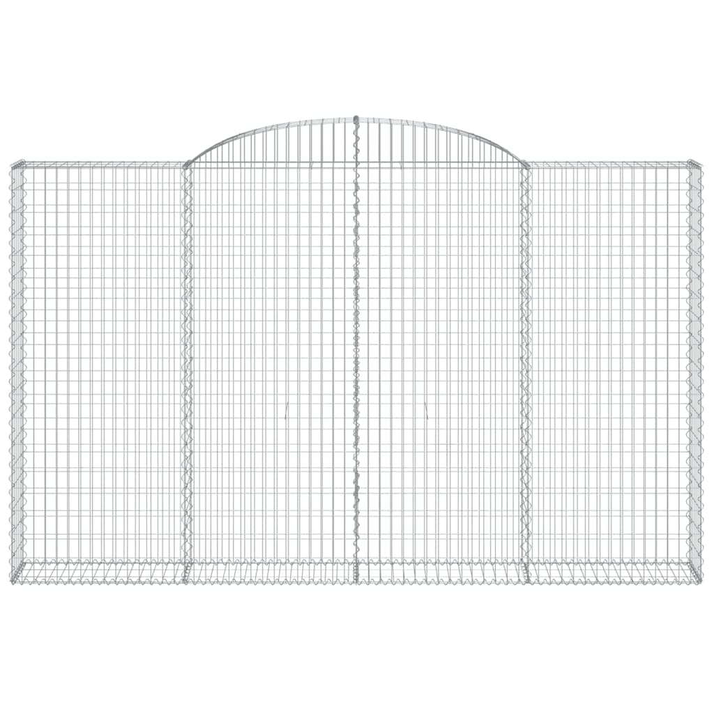 Schanskorf gewelfd 300x30x180/200 cm gegalvaniseerd ijzer 1 300 x 30 x 180/200 cm