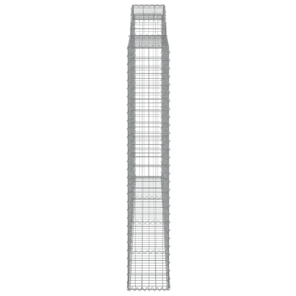 Schanskorf gewelfd 300x30x180/200 cm gegalvaniseerd ijzer 1 300 x 30 x 180/200 cm