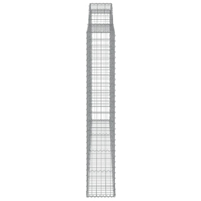 Schanskorf gewelfd 300x30x180/200 cm gegalvaniseerd ijzer 1 300 x 30 x 180/200 cm