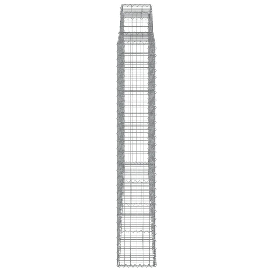 Schanskorf gewelfd 300x30x180/200 cm gegalvaniseerd ijzer 1 300 x 30 x 180/200 cm