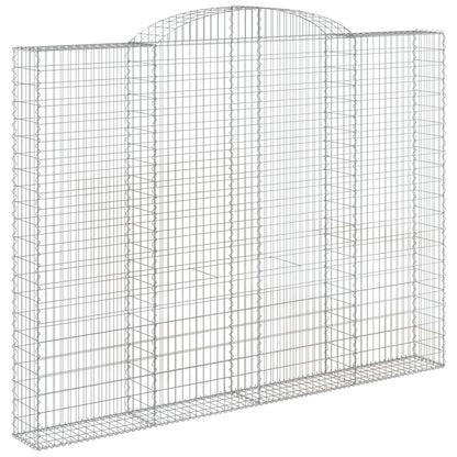 Schanskorf gewelfd 300x30x220/240 cm gegalvaniseerd ijzer 1 300 x 30 x 220/240 cm