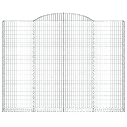 Schanskorf gewelfd 300x30x220/240 cm gegalvaniseerd ijzer 1 300 x 30 x 220/240 cm