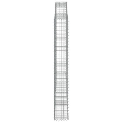 Schanskorf gewelfd 300x30x220/240 cm gegalvaniseerd ijzer 1 300 x 30 x 220/240 cm